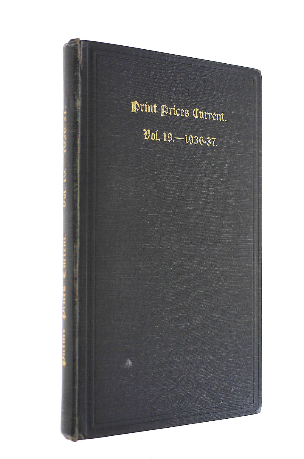 F L AND E L WILDER - Print Prices Current Vol. 19 1936-1937