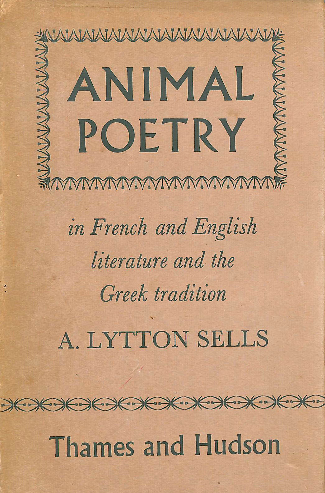 A LYTTON SELLS - Animal Poetry