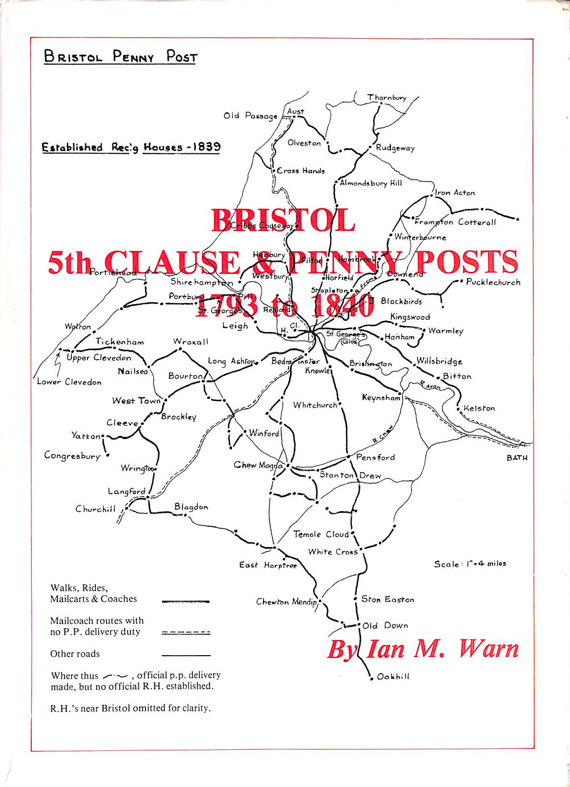I M WARN - Bristol 5th Clause & Penny Posts 1793 to 1840