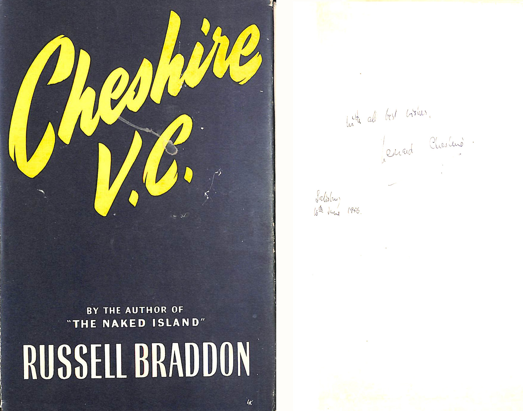 BRADDON, RUSSELL - Cheshire V.C: A Study of War and Peace