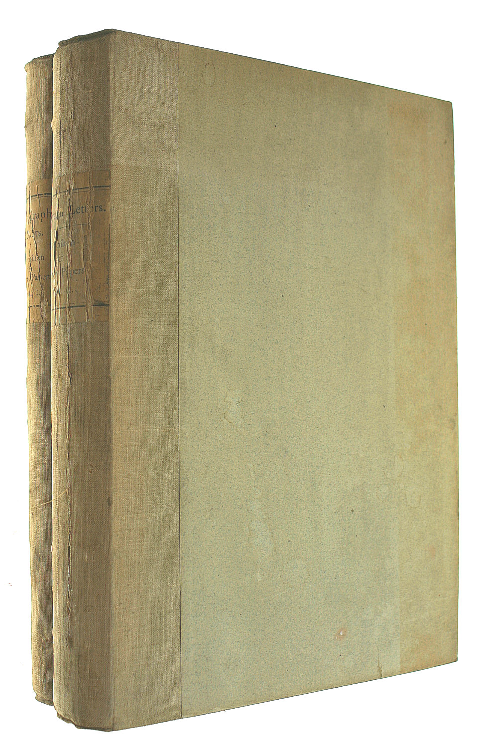ALFRED MORRISON (FORMED BY) - The Collection of Autograph Letters and Historical Documents Formed by Alfred Morrison. (Second Series, 1882-1893). The Hamilton & Nelson Papers. Volume I: 1756-1797 and Volume II: 1798-1815.